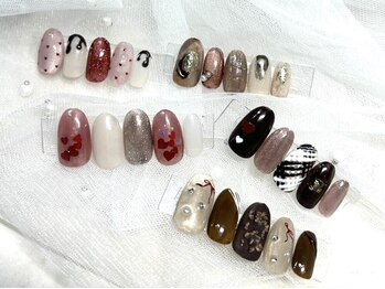 華の写真/《初回オフ無料》「派手は苦手、でもシンプルすぎるのは嫌…」そんな大人女性に選ばれる定額ネイル♪