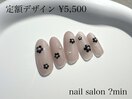 定額　流行フラワーネイル