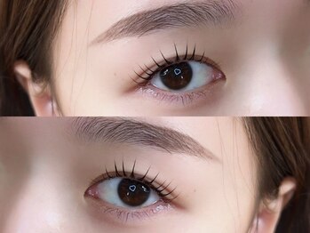 シーンスタジオ 市川店(SSIN STUDIO)の写真/平日のお仕事帰りも◎朝のメイク時間を時短♪SETがお得★【まつ毛パーマ+美眉毛wax　¥6900～】垢抜け！