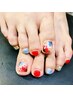 夏だ！サンダルだ！【フットネイル】 持ち込みデザイン90分コース　¥11500