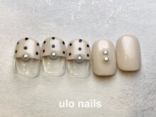 ウロネイルズ(ulo nails)/ドット&パールネイル