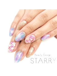 シェル　キラキラ　ニュアンス