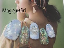 ネイルサロン マジックガール(Nail Salon MagiqueGirl)/【冬雪結晶ネイル】