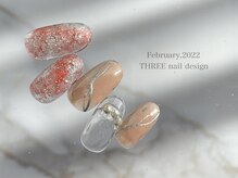 スリー(THREE)/Feb.2022/nail design