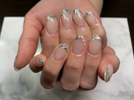 キラキラのガラスフレンチ