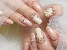 spring flower nail