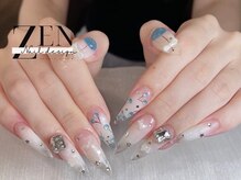 ゼン ネイル デザイン 池袋(ZEN NAIL DESIGN)/長さだしやり放題×つけ放題