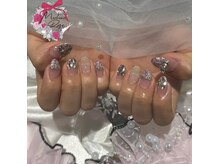 マシェリローズ(Macherie Rose)/ツイードネイル♪