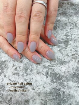 プライベート ネイルサロン マーマ(murmur)/くすみワンカラー