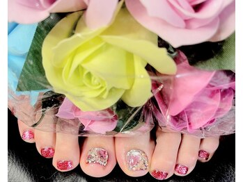 アイネイル(Ai Nail)/フット☆キラキラ埋めつくし