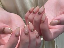 アイ ネイルズ 天神店(I nails)/ちゅるんゴールドミラー