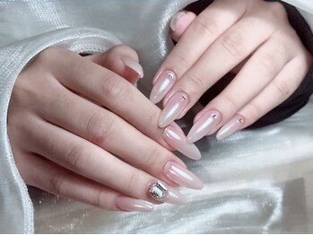 ドリーミー ネイル 上野(Dreamy Nail)の写真/お爪にコンプレックスがある方は当店にお任せ下さい！豊富なパーツと合わせて理想のデザインに仕上げます◎
