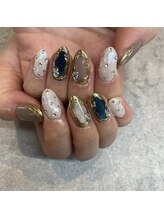 ネイルサロンファストネイルプラス 新宿店(FAST NAIL PLUS)/2025冬ネイル【ミラーネイル】