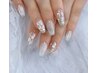 ハンド【丁寧ケア＆オフ込み】☆ゴールド☆定額アート