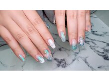 貝殻ネイル パラジェル
