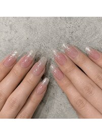 ラメグラデーションネイル