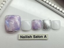ネイリッシュサロン エー(Nailish Salon A)/水彩マーブルフット