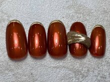 レイネイル レイエステティック 岐阜茜部店(RAY NAIL & RAY ESTHETIC)/オーロラレッドブラウン