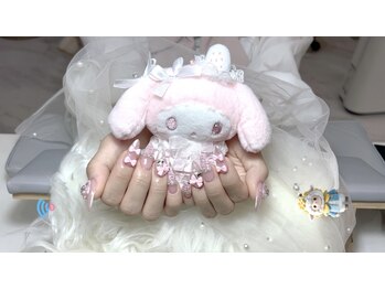 ケイズネイル 八王子(K's Nail Salon)/千鳥格子フレンチ/埋め尽くし