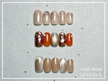 ネイルアンドアイラッシュ ルクソー ホテル日航福岡店(Nail&Eyelash LUXUEUX.)/【定額デザイン¥8800】
