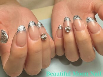 ガラスフレンチネイル