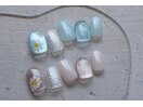 5000円 クリアマグネット 花