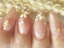 お花グラデーションネイル