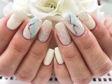 ダブルネイル(Double Nail)/【石田】立体ミラーネイル