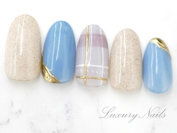ラグジュアリー ネイルズ(Luxury Nails)/カジュアル◇チェックNail