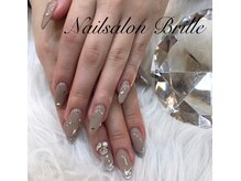 エスフィーネイルサロン ブリーユ(Esfy nailsalon Brille)/ラメフレンチ