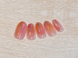 塗りかけネイル