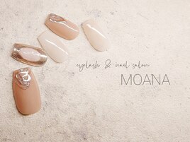 ミラー×ベージュニュアンスnail