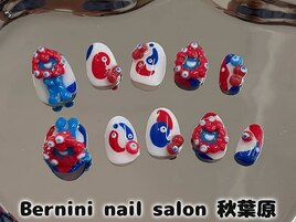 秋葉原ネイル/手描きネイル/銀座