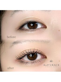 アンドグレース ブロウ 長浜店/束感まつげパーマ