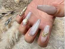 ネイルアイラッシュサロン ジョアアンジェ 難波店(joie ange)/マグネット　カジュアルネイル