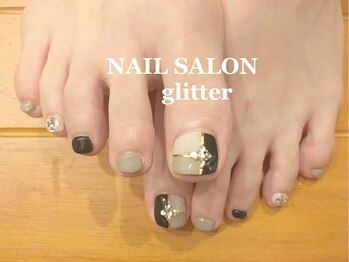 秋のブロックフットネイル Pg ネイルサロン グリッター Nail Salon Glitter のフォトギャラリー ホットペッパービューティー