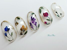 お花アートネイル