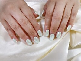 ミントグリーンサテンネイル