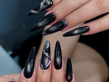 SOL NAIL HAKATA【ソルネイルハカタ】の写真/【博多】美爪フォルムの長さだし×トレンド韓国・ワンホンネイル☆スピーディ施術で理想の指先が叶う♪