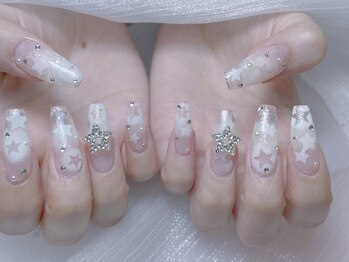 ネイルプリンセス(Nail Princess)/クリア星ネイル