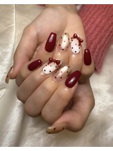 イリス(iris)/赤ドットネイル