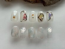 サトリネイルルーム 京橋店(Satoril nail room)/鏡/うるみグリッター