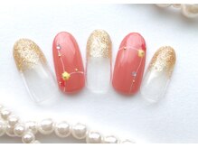 コエル(coel)/手描きお花ネイル