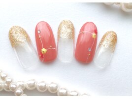 手描きお花ネイル