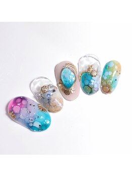 エトワール 大垣店(Etoile)/たらしこみネイル