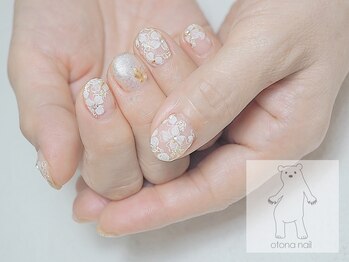 オトナネイル(otona nail)/ブライダルフラワーレースネイル