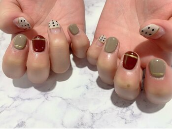ネイルキュート アンド クールラッシュ 亀有店(nailcute & CoolLash)/定額デザイン ¥6,980
