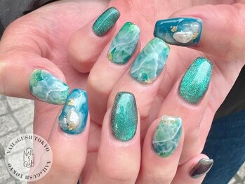 ネイルズガッシュ 溝の口店(NAILs GUSH)/ニュアンス/マグネット/天然石