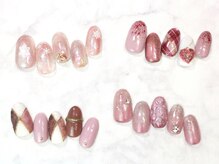 ハッピービューティー(Happy Beauty)/ツイードチェックネイル