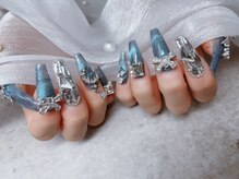 スノーネイルサロン 新宿店(Snow nail salon)/パーツ/マグネットフレンチ